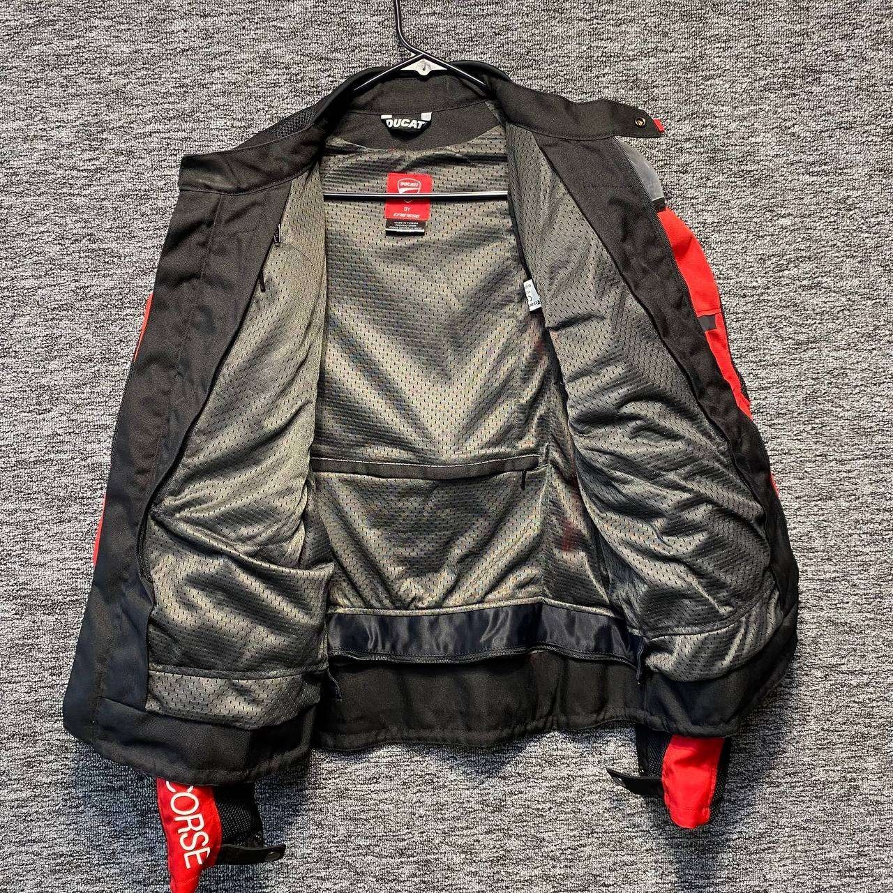 Ducati Corse Textile Mesh Motorcycle Jacket Mens XL Red Black Biker Racing Gear image 5