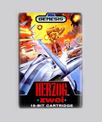 Herzog Zwei / Sega Genesis - 2''x3'' Fridge MAGNET (game retro vintage