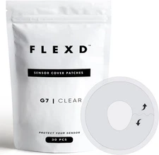Flexd - Dexcom G7 Over Patches Waterproof (Pack of 30) - 30 Count 1) 