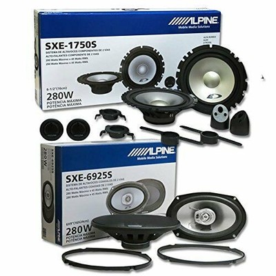 ALPINE SXE-1750S 6.5'' 2 Way Component & SXE-6925S 6''x9'' 2 Way Car Speakers