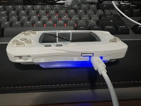 Bandi WonderSwan Color White IPS Screen *Tested* 2 Games USB type C power