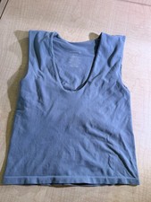 Free People Intimately Clean Lines Muscle Cami Bodysuit Green S Solid