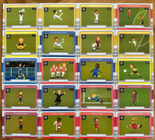 2025-26 Topps UCC Flagship 8-Bit Shots Complete Insert Set 1-20 Lamine Yamal