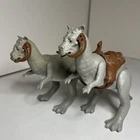 2 Vintage Star Wars Hoth TaunTaun Solid Belly Kenner 1979 One w/Saddle