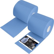 2x PUTZROLLEN 2-LAGIG 21x34 cm PUTZTUCH PAPIER ROLLE BLAU PUTZPAPIER 1000 BLATT
