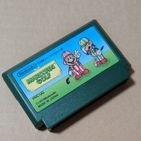 Box theory exists Mario Open Golf Nintendo Famicom FC Retro Game Box has dirt