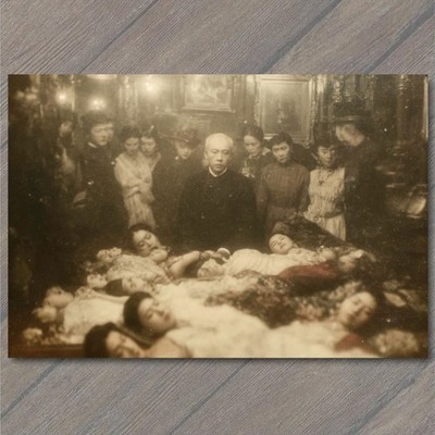 Art Print Victorian Mourning Parlor Funeral Victims Tragedy Macabre Gothic