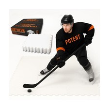 Potent Skateable Synthetic Ice Hockey Tiles 10 pcs per Box, 21.6 SQFT