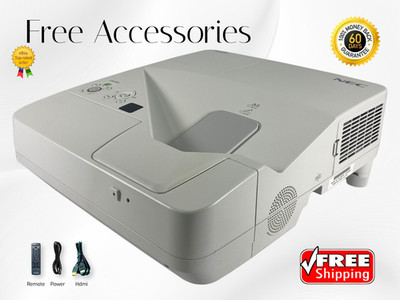 NEC UM330W 3LCD Projector Ultra Short Throw 3300 Lumens eBeam USB Viewer w/Kit  