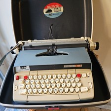 Smith Corona Electra 120 Portable Typewriter Electric W/Case/Key Manual Tested thumbnail