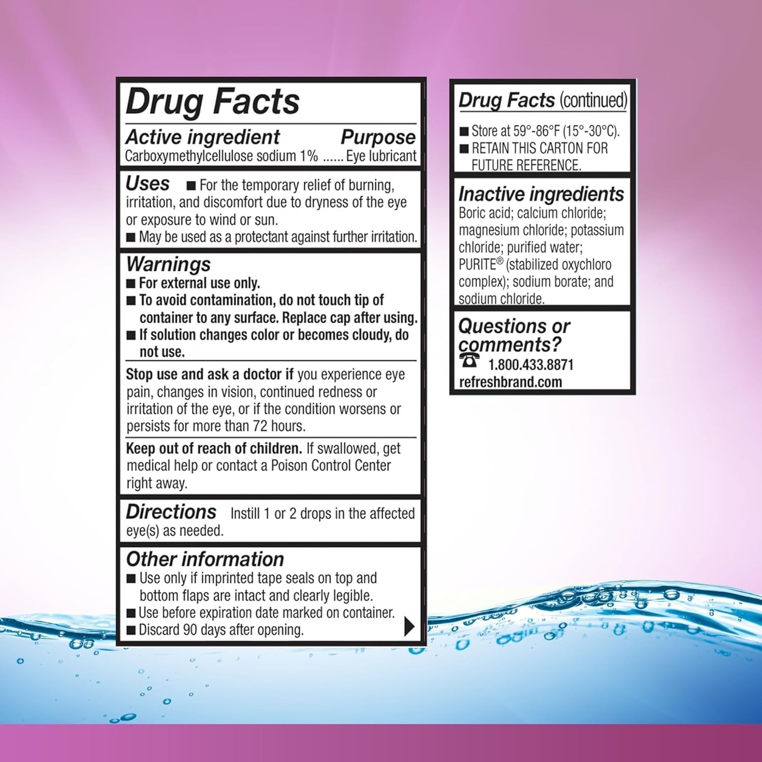 0.5 Fl Oz Liquigel Lubricating Eye Gel Drops - Protects Against Dryness