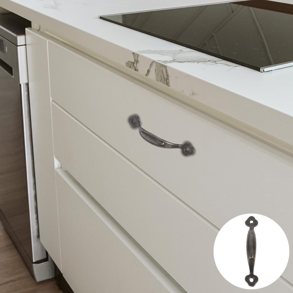 10 Retro Zinc Alloy Door Handles Modern Drawer Knobs Hardware