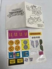 Muta-Bike Mutations 1989 TMNT Vintage UNUSED Stickers And Manual
