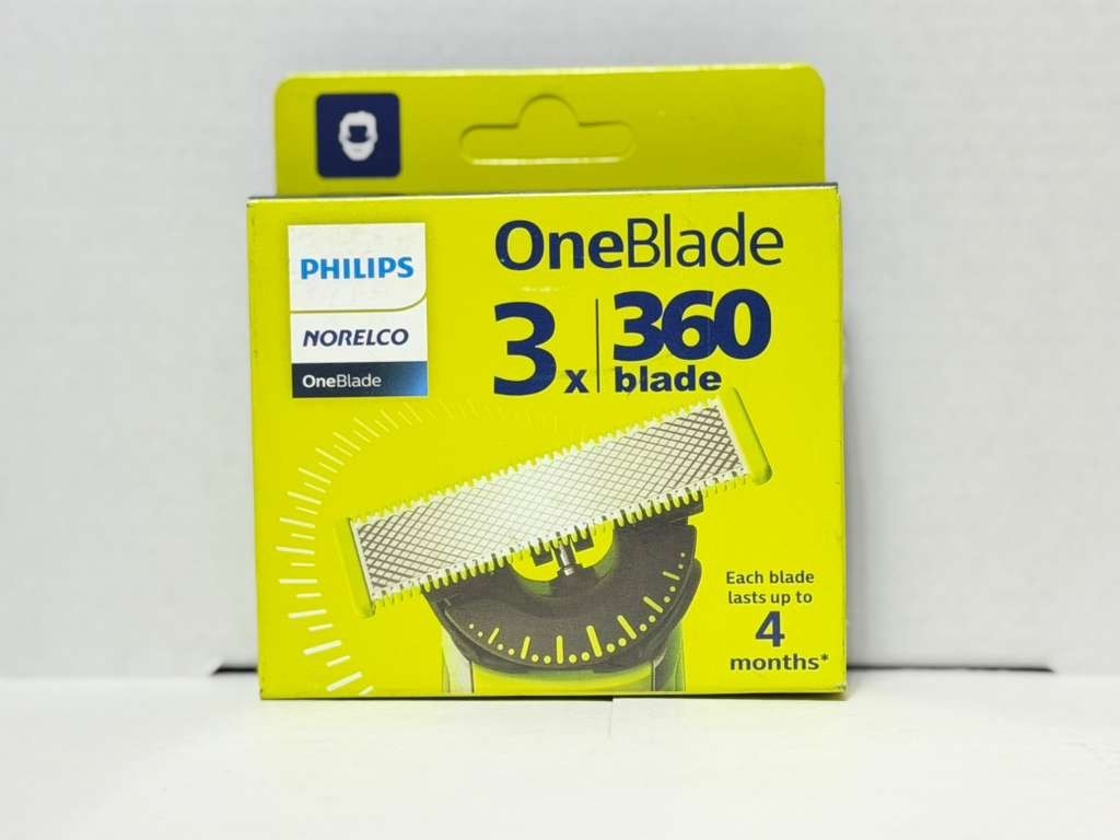 Philips Norelco OneBlade Replacement 360 Blade 3 Pack Genuine Shaver Blade Pack