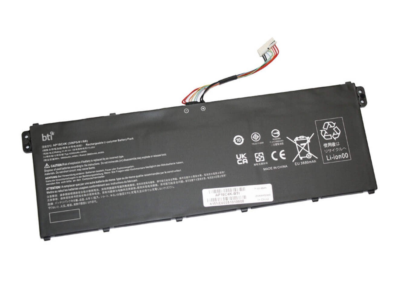 BTI AP18C4K compatible 48Wh 3-cell battery for Acer Aspire