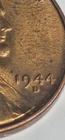 1944 D Wheat Penny Coin With Error
