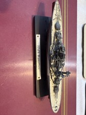 collectible scale model of the battleship HMS Ramillies.