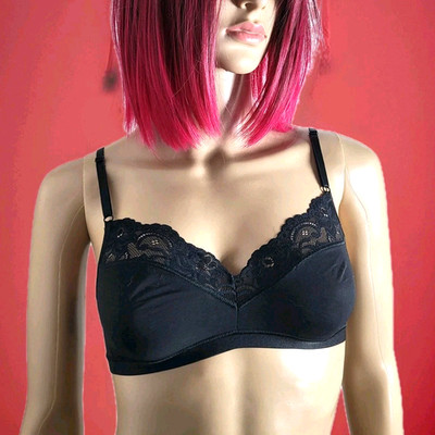 Sloggi Romance N, Damen Bustier, Schwarz 70 32 C XS 0004/14 Bralette Komfort BH