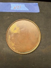 (N21) Antique French Mantle Clock Brass Back Door