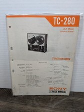 Sony TC-280 Stereo TapeCorder Service Manual ...