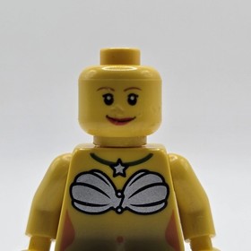 LEGO Mermaid Minifigure Torso Star Necklace Pirates Sailor Girl