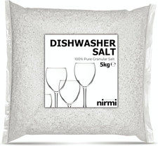 Dishwasher Salt 5Kg - Pure Granular Salt - Reduces Limescale Build Up, Protects  2.46 per kilo