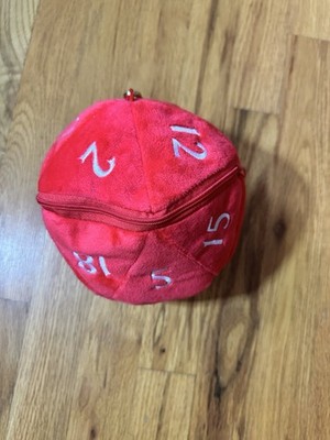 Dungeons & Dragons D20 Dice Bag Plush W/ Dice