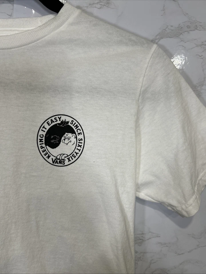 Camiseta Vans Keeping It Easy Life Is Good Niños Gráfico Gato Yin-Yang Talla Pequeña Foto 2 de 4