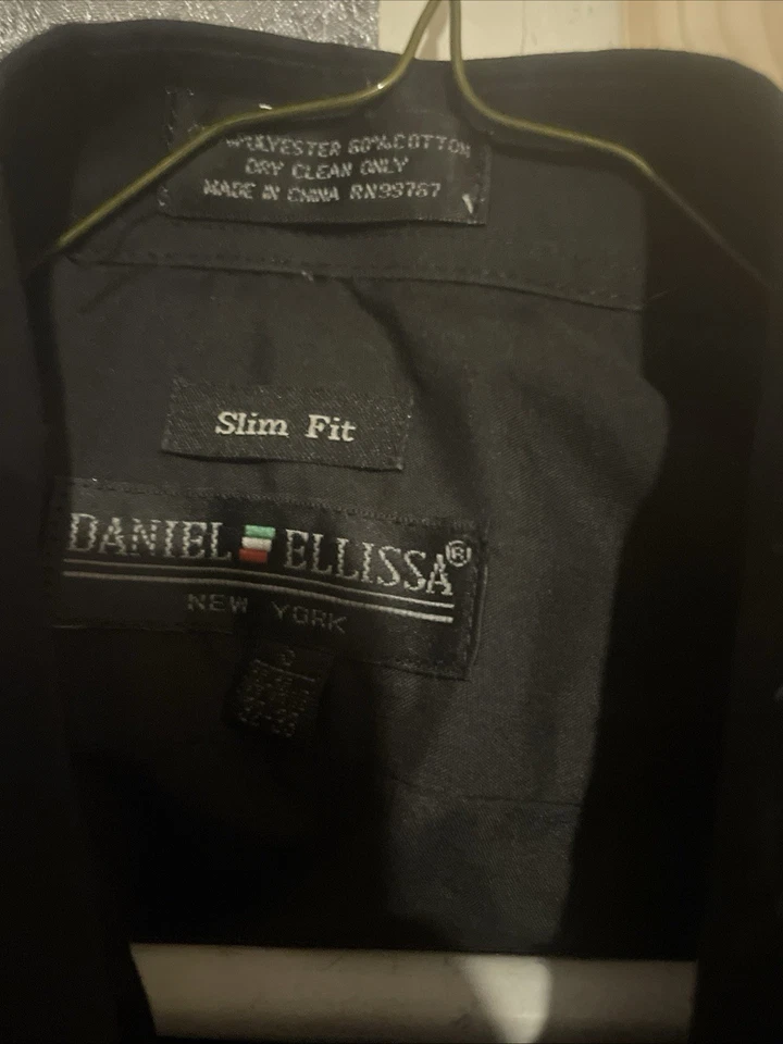 Manzini Men's Slim Fit Floral Pattern Rhine Stone Black Royal Tuxedo With Shoes - Image 3 of 4