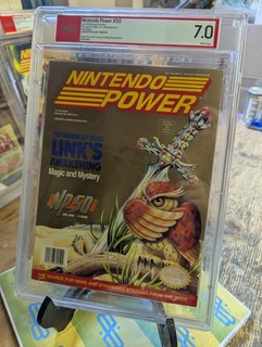NINTENDO POWER #50 Legend of Zelda PSA Grade 7.0 [1993] 1 of 2 PSA pop 28 CGC