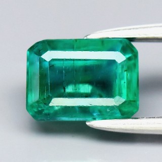 💎 1.04ct 6.1x4.4mm Octagon Natural Green Emerald Zambia Gemstone
