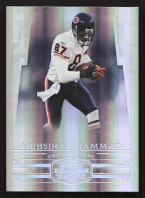 2007 Donruss Threads Muhsin Muhammad Silver Holofoil #/100 SN #10 Card