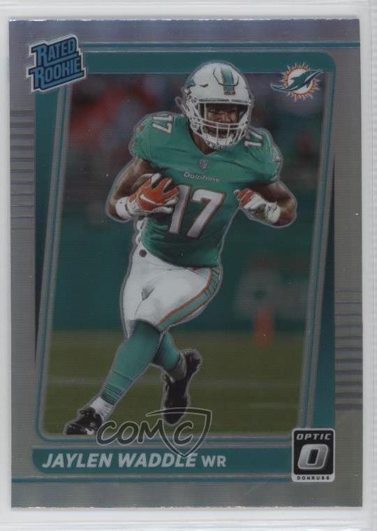 2021 Panini Donruss Rated Rookie Optic Holo Preview Jaylen Waddle #P-263 0d75