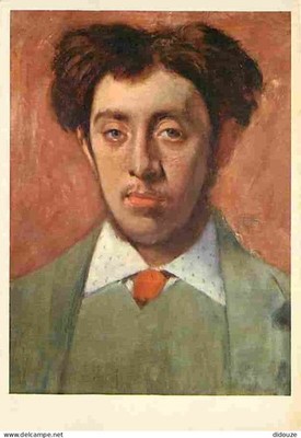 AK - Kunst - Malerei - Edgar Degas - Portrait von Albert Melida - Karte