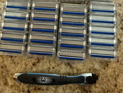 20 Schick Hydro Connect 3 razor blade refill cartridges w/ Schick Mach 3 handle