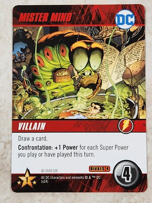 MISTER MIND DC Comics Deck Building Game RIVALS SHAZAM vs BLACK ADAM