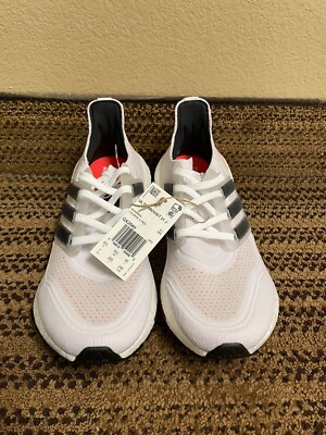 Adidas Kids Ultraboost 21 GX2560 Lace Up Low Top White Black Sz 7 New | eBay