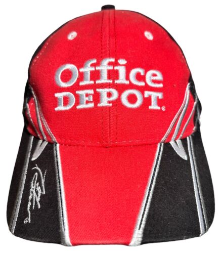 Vintage Hat Tony Stewart No. 14 Office Depot NASCAR Racing Cap Red White Black - Picture 1 of 13