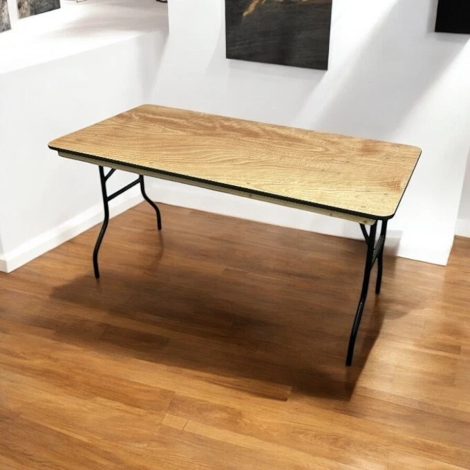 Varnished 5ft Wooden Table, Varnished Exhibition Tables, DIY Tables, Very Strong - Image 2 of 4