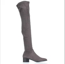 Steve Madden Over-The-Knee Boots Women's Gabriana Block-Heel  Grey Multiple Sz