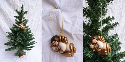 Stella Cometa Per Albero Di Natale.Thun Angioletto Pendente Con Stella Cometa Per Arredi Ed Albero Di Natale Ebay