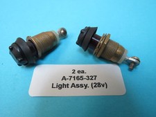 2 Grimes A-7165-327 Aircraft Instrument Panel Lights Bell 206 Cessna Beech NOS