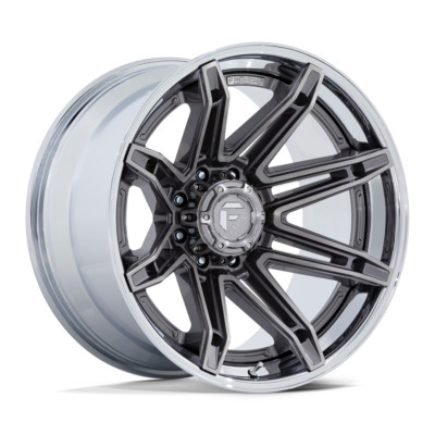 22 Inch Chrome Gray Wheel Rim Ford F150 Truck Fuel Brawl 22x12 -44mm 6x135 Lug
