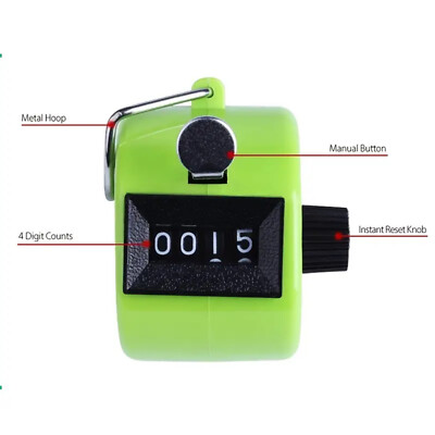 Contatore Digitale A Mano Clicker - Conteggio Preciso E Silenzioso - Per Maglia, Palestra, Golf, File - Idrorepellente