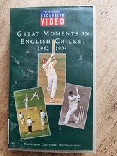 Great Moments in English Cricket 1952 - 1994 VHS Video Tape