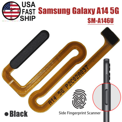 OEM Power Button Fingerprint Flex Cable Short Wire For Samsung Galaxy A14 A146U