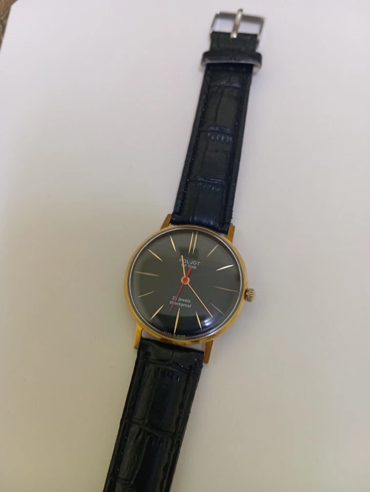 Vintage Soviet USSR men's wristwatch "Poljot de Luxe" 23 jewels - Image 3 of 4