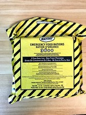 MAYDAY 3600 CAL EMERGENCY FOOD BAR RATION SURVIVAL FB36MD. 9 -400 cal portions