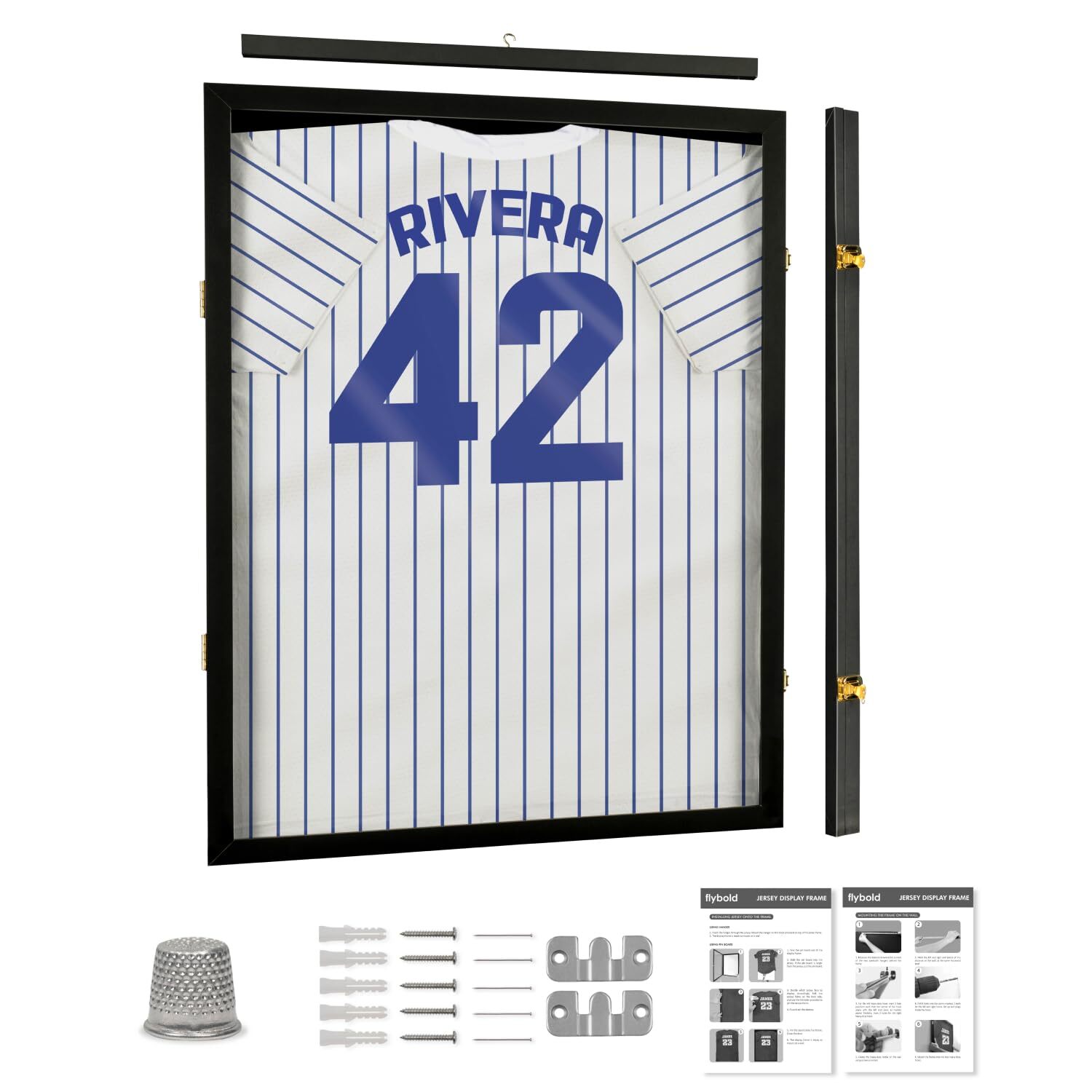 Flybold Jersey Frame - Jersey Display Case - Sports Jersey Framing Kit for Fo...-image
