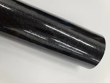 Gloss Black Crystal Sparkle Metallic Vinyl Car Wrap Film Sticker Decal Sheet